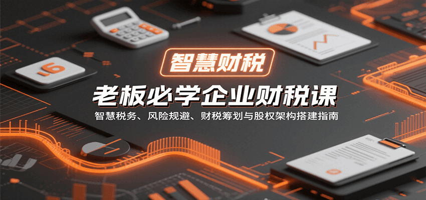 老板必学企业财税课：智慧税务、风险规避、财税筹划与股权架构搭建指南-鑫梵淘