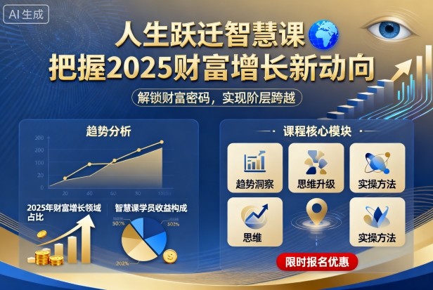 人生跃迁智慧课，把据2025财富增长新动向-鑫梵淘