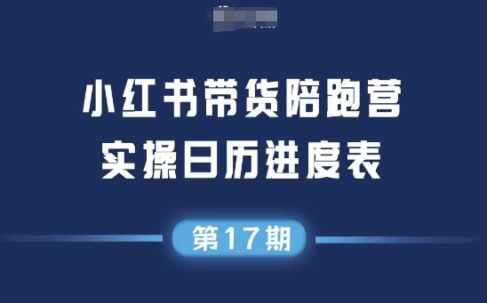 小红书第17期带货陪跑营，不囤货，无不直播，无不投流，通过选品+笔记内容+测品+笔记铺量+矩阵运营打爆款-鑫梵淘