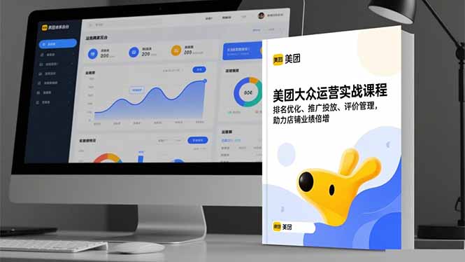 美团大众运营实战课程，排名优化、推广投放、评价管理，助力店铺业绩倍增-鑫梵淘