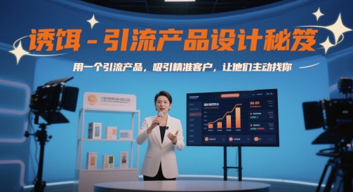 诱饵-引流产品设计秘笈，用一个引流产品，吸引精准客户，让他们主动找你-鑫梵淘