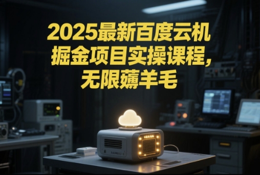2025最新百度云机掘金项目实操课程单窗口保底5-10元月收益单窗口150+【揭秘】-鑫梵淘