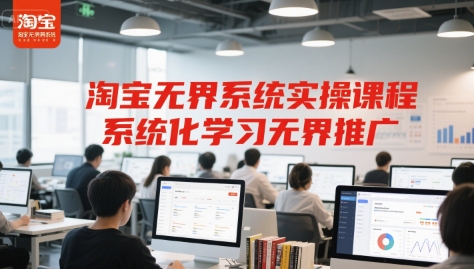 淘宝无界系统实操课程，系统化学习无界推广-鑫梵淘