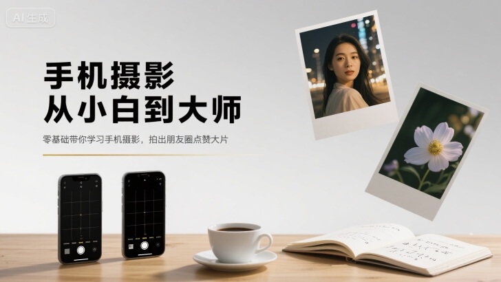 手机摄影从小白到大师，零基础带你学习手机摄影，拍出朋友圈点赞大片-鑫梵淘