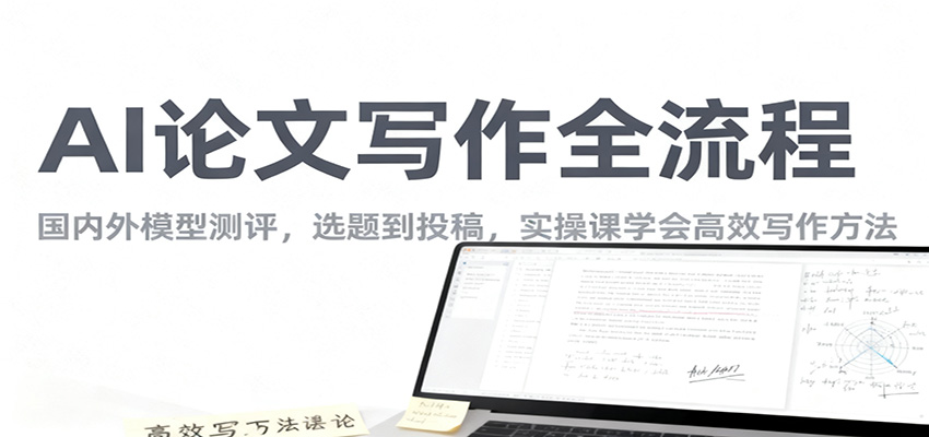 AI论文写作全流程，国内外模型测评，选题到投稿，实操课学高效写作方法-鑫梵淘