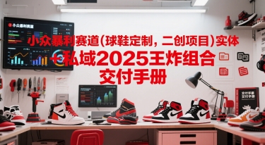 小众暴利赛道(球鞋定制，二创项目)实体+私域2025王炸组合  交付手册-鑫梵淘