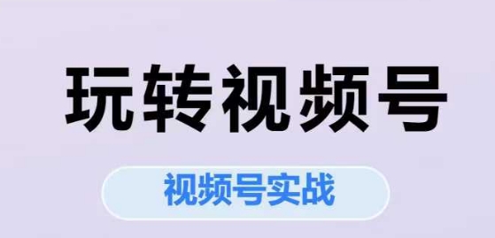玩转视频号，视频号实战系列课-鑫梵淘