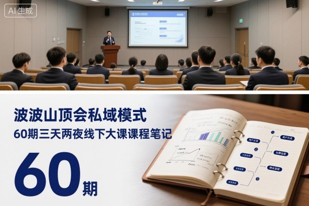 波波山顶会私域模式60期三天两夜线下大课课程笔记(文档)-鑫梵淘