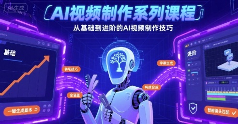 AI视频制作系列课程，从基础到进阶的AI视频制作技巧全涵盖-鑫梵淘
