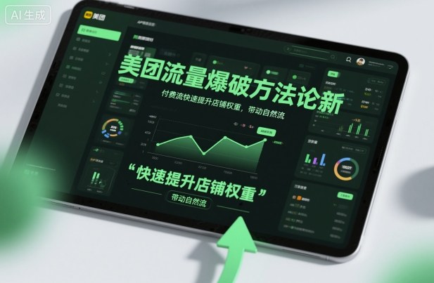 美团流量爆破方法论，付费流快速提升店铺权重，带动自然流-鑫梵淘