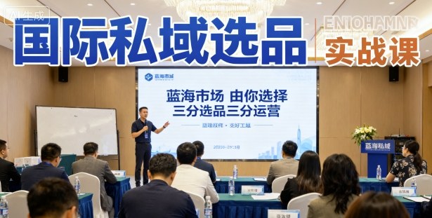 国际私域选品实战课，蓝海市场由你选择，七分选品三分运营-鑫梵淘