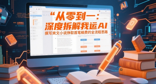 从零到一：深度拆解我运用AI撰写爽文小说挣取首笔稿费的全流程思路-鑫梵淘