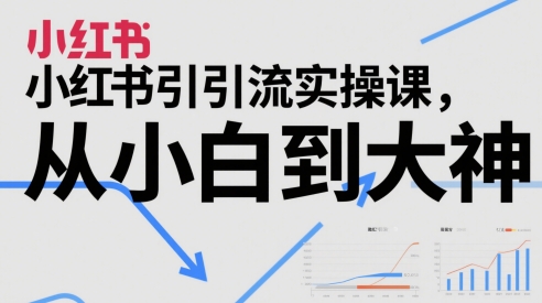 小红书引流实操课，从小白到大神-鑫梵淘