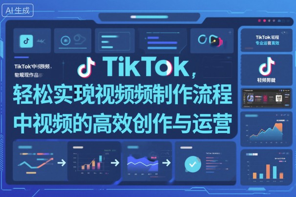 TikTok中视频制做流程，轻松实现Tk中视频的高效创作与运营-鑫梵淘