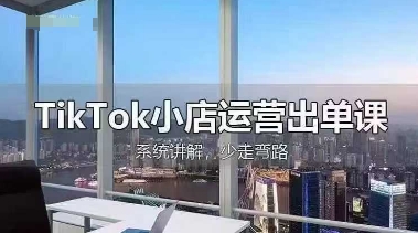 TikTok小店运营出单课，从开店选品、运营出单、发货回款，进行全流程讲解-鑫梵淘
