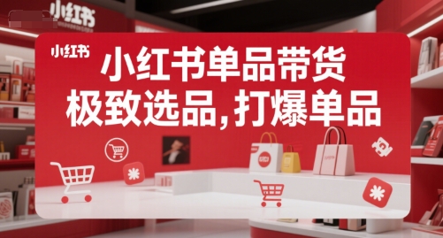小红书单品带货，极致选品，打爆单品(更新)-鑫梵淘