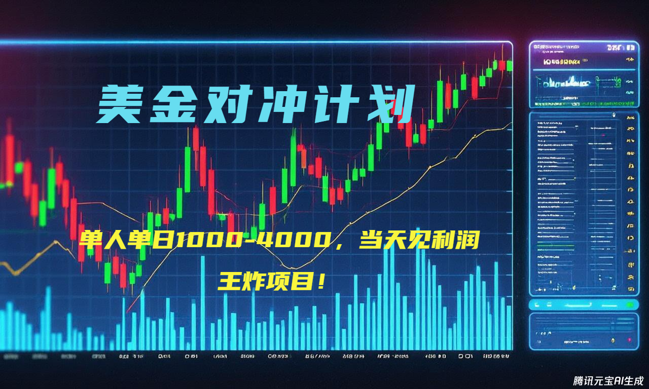 2025年最暴力项目“美金先登计划”最新最强对冲战法，每日实际收益1K-4K-鑫梵淘