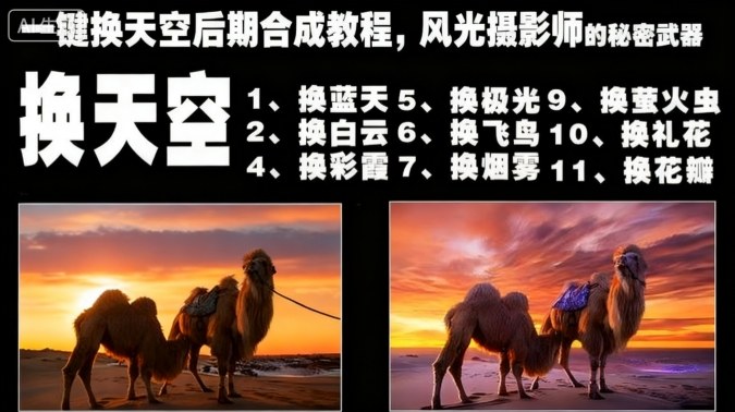 一键换天空后期合成教程，风光摄影师的秘密武器-鑫梵淘