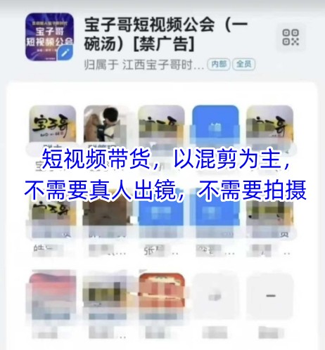宝子哥头部团队短视频带货，以混剪为主，不需要真人出镜，不需要拍摄-鑫梵淘