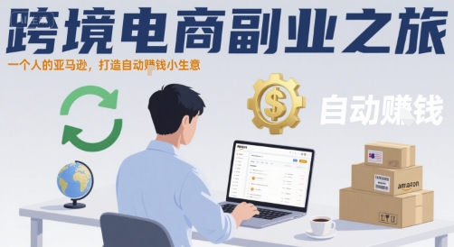 跨境电商副业之旅，一个人的亚马逊，打造自动賺钱小生意-鑫梵淘