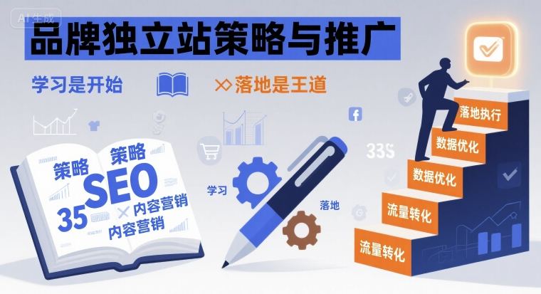 品牌独立站策略与推广，学习是开始，落地是王道-鑫梵淘