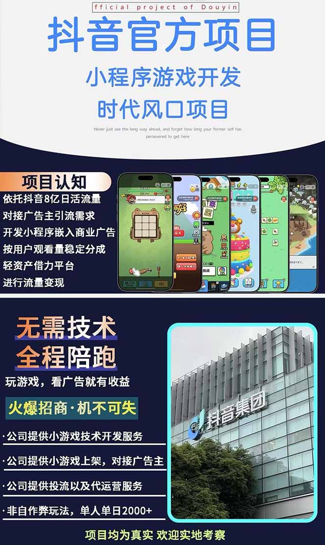 图片[1]-2025最热抖音官方项目 Ai时代风口项目小程序游戏开发 实测单个游戏日收…-鑫梵淘