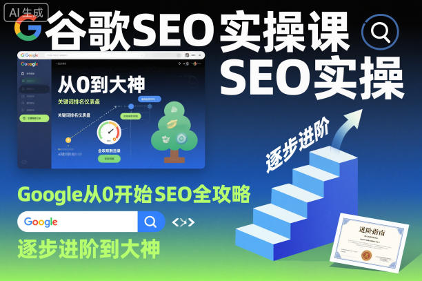 谷歌SEO实操课，Google从0开始SEO全攻略，逐步进阶到大神-鑫梵淘