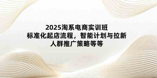 2025淘系电商实训班：标准化起店流程，智能计划与拉新，人群推广策略等等-鑫梵淘