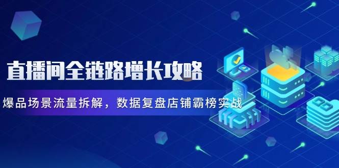 （14721期）直播间全链路增长攻略，爆品场景流量拆解，数据复盘店铺霸榜实战-鑫梵淘