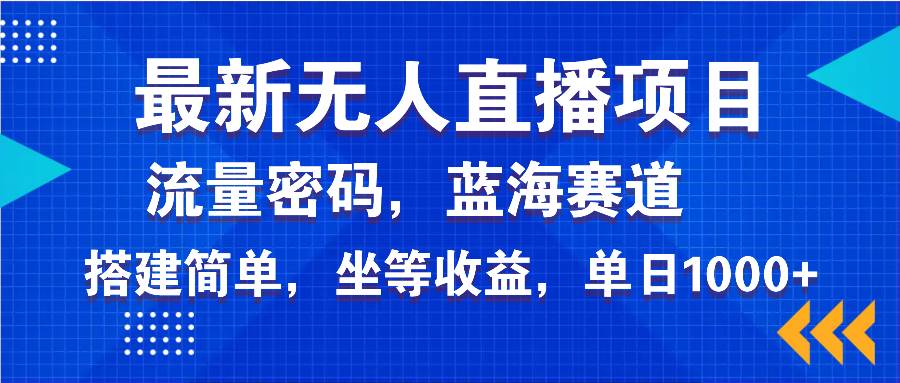 （14174期）最新无人直播项目—美女电影游戏，轻松日入3000+，蓝海赛道流量密码，…-鑫梵淘
