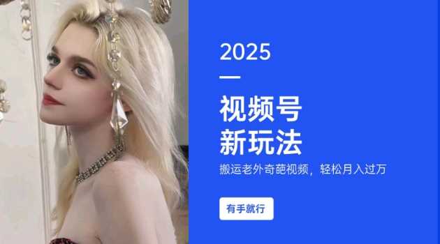 搬运老外奇葩视频，撸视频号分成计划收益，每天只需一小时，新手小白轻松月入过W-鑫梵淘