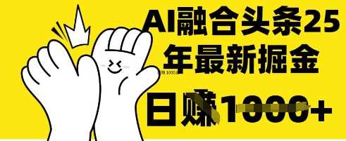 掌握这招：DeepSeek 融合今日头条，一键复制粘贴，日入 1k【揭秘】-鑫梵淘