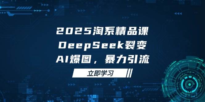 （14639期）2025 淘系精品课，DeepSeek 裂变，AI 爆图，暴力引流-鑫梵淘