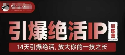 引爆绝活IP训练营，14天引爆绝活，放大你的一技之长-鑫梵淘