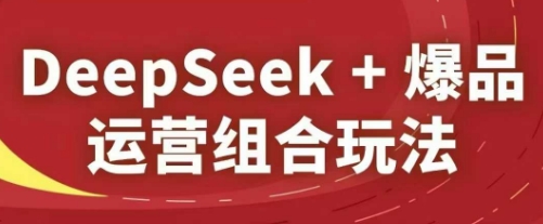 DeepSeek+爆品运营组合玩法，2025淘系精品课-鑫梵淘