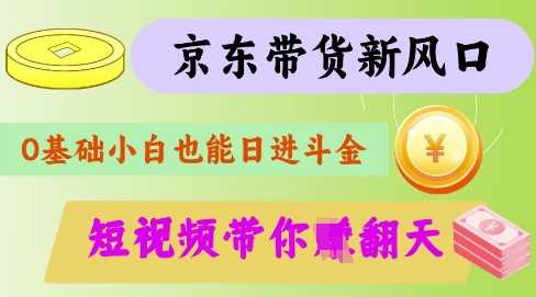 最新京东短视频带货代运营秘籍，轻松躺挣【揭秘】-鑫梵淘