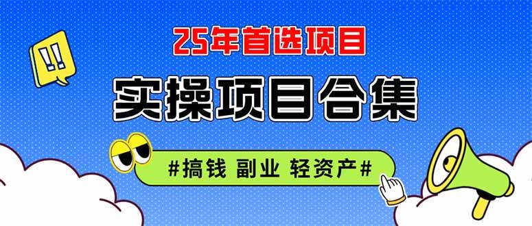 （14767期）2025实操项目合集 挂机类型 直播类型 轻资产创业类型 课程分享各项目介…-鑫梵淘