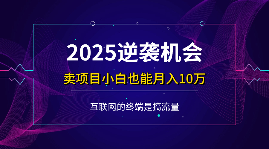 （14122期）项目标题：2025逆袭机会，卖项目小白也能轻松月入10万+-鑫梵淘